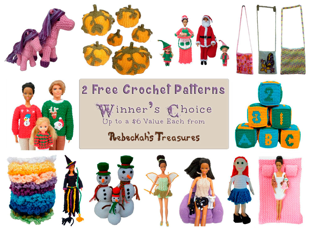 #WIN 2 FREE #crochet patterns from @beckastreasures via Home made hat's (@Sherrys2boyz) Giveaway!