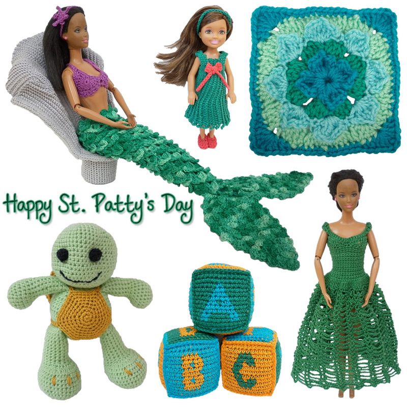 Happy St. Patty's Day 2016! Here's my green crochet projects from the last year...