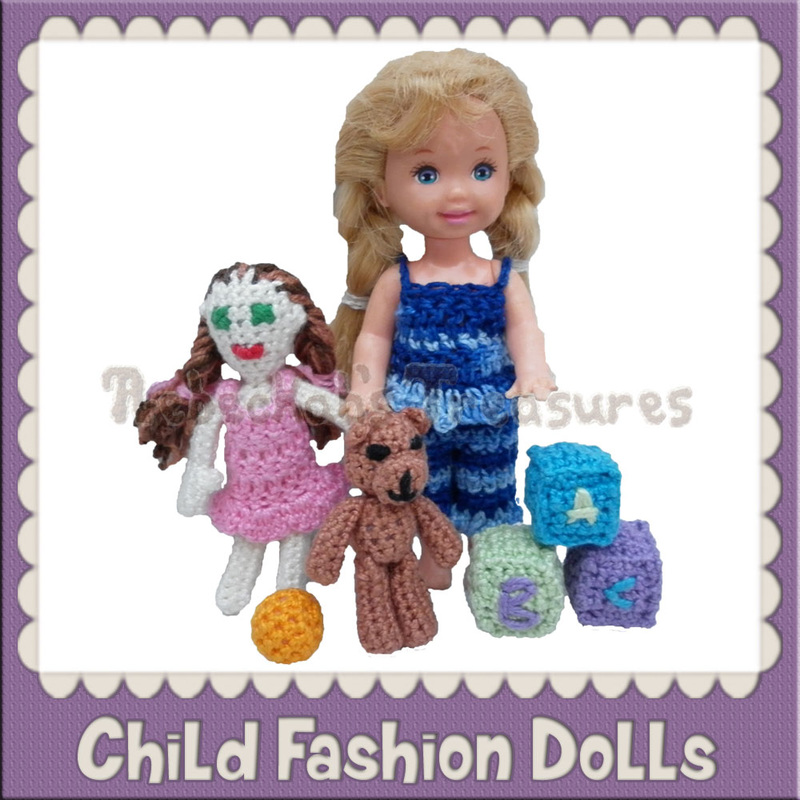 Child Fashion Dolls | Free Crochet Patterns by @beckastreasures