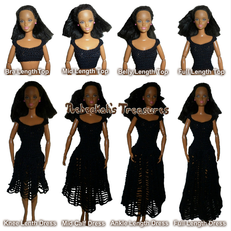 crochet barbie dress pattern free