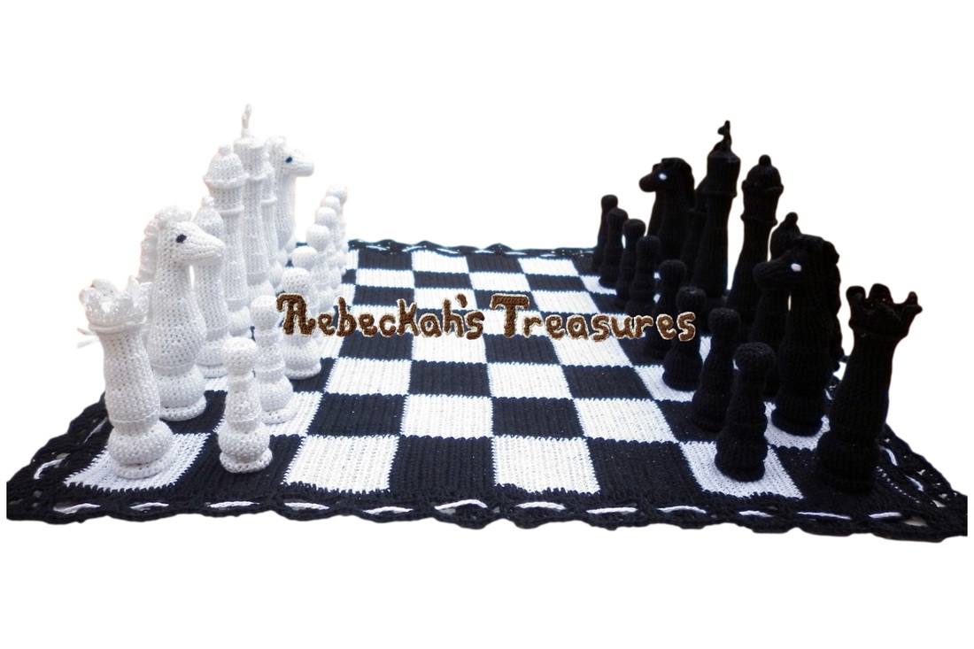 Chess Pattern Crochet Set - Treasures Rebeckah\'s